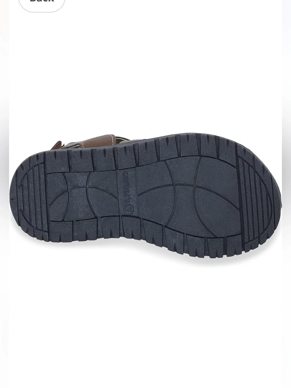 Carter’s Vasco Sandals Boys Size 11 Kids Brown Fisherman Closed Toe Faux Leather